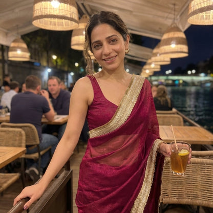 Imperial Rose Banarasi Saree
