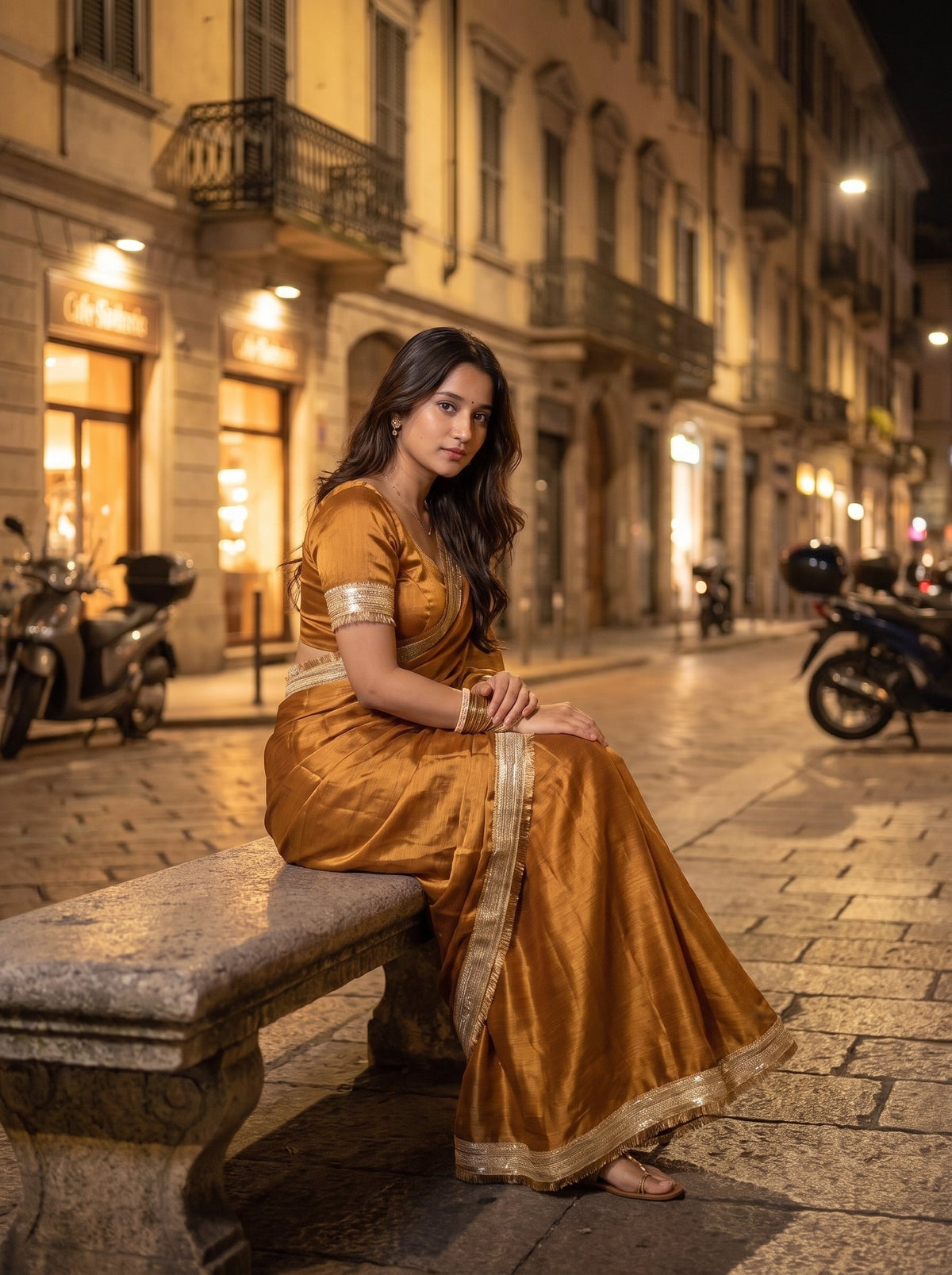 Golden Hour Banarasi Saree